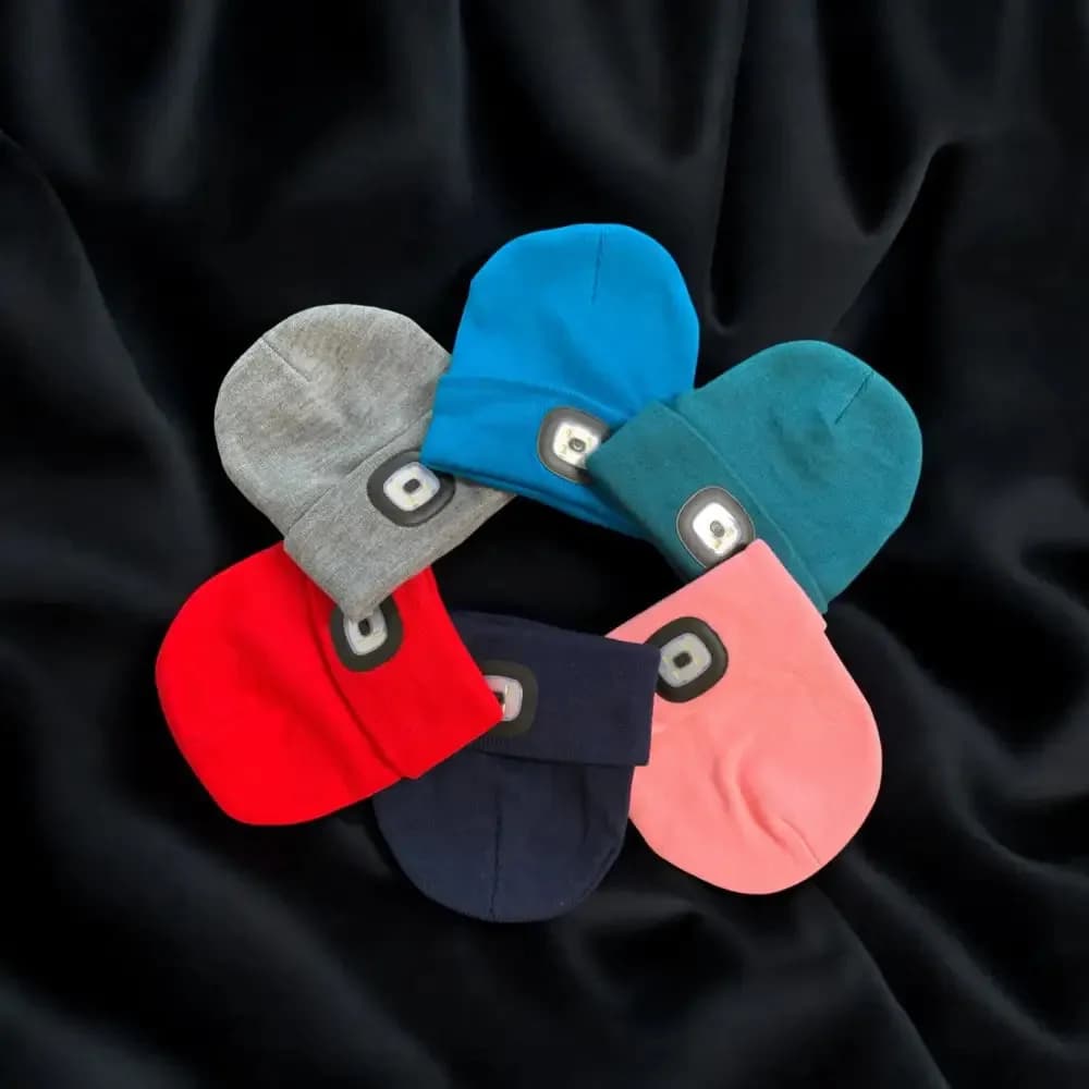 LED Mütze für sicheren Hundespaziergang