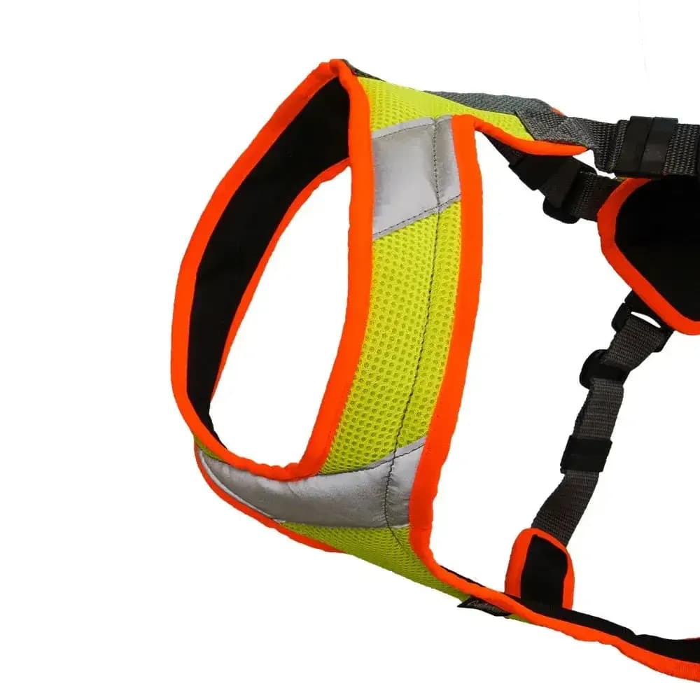Mantrailing-Geschirr V mit Reflektor und LED